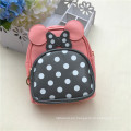 Micky mouse mochilas escolares con puntos preciosos niñas mochila de una pieza para uso diario mochila bolsas con moños y punteados